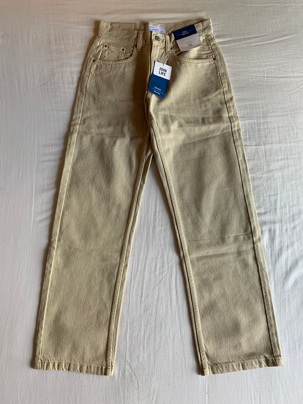 Pantalón Carpenter Bershka Denim Caqui 90s