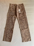 Vaquero Zara Recto Animal Print Leopardo