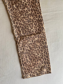 Vaquero Zara Recto Animal Print Leopardo