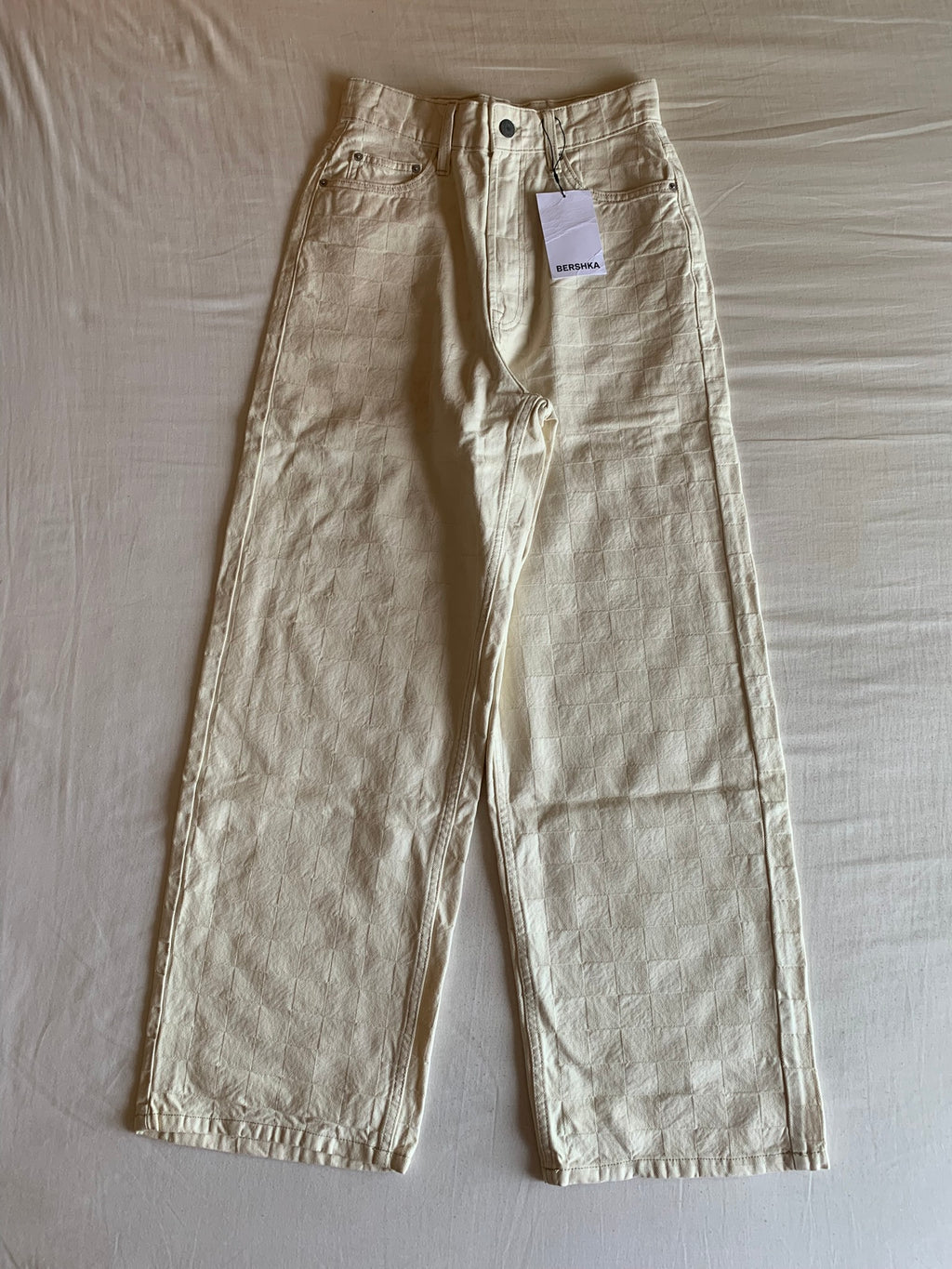 Vaquero Bershka Crudo Pierna Ancha