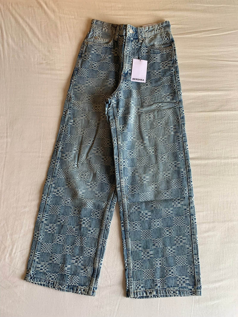 Vaquero Super Baggy Jacquard "Azul"