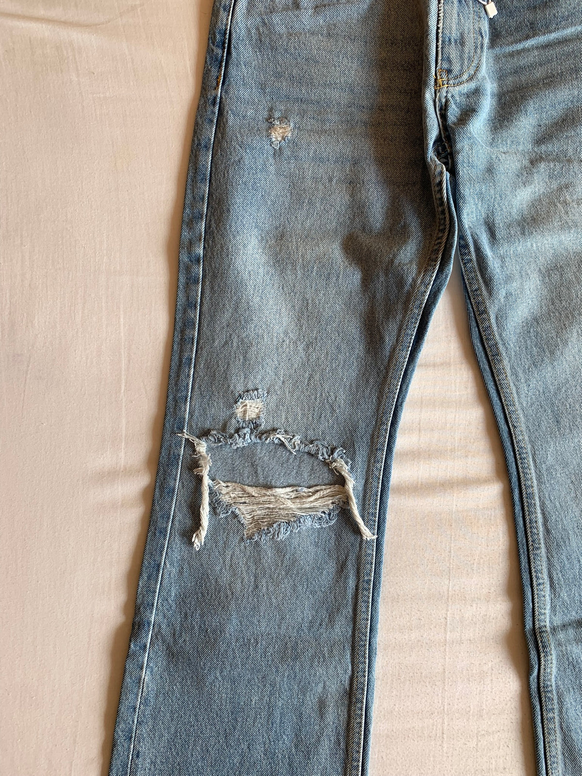 Vaquero Bershka Flare Azul Claro