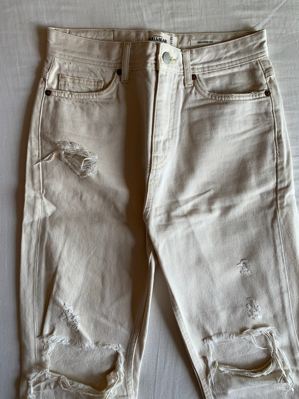 Vaquero Pull&Bear Relaxed Fit Crudo