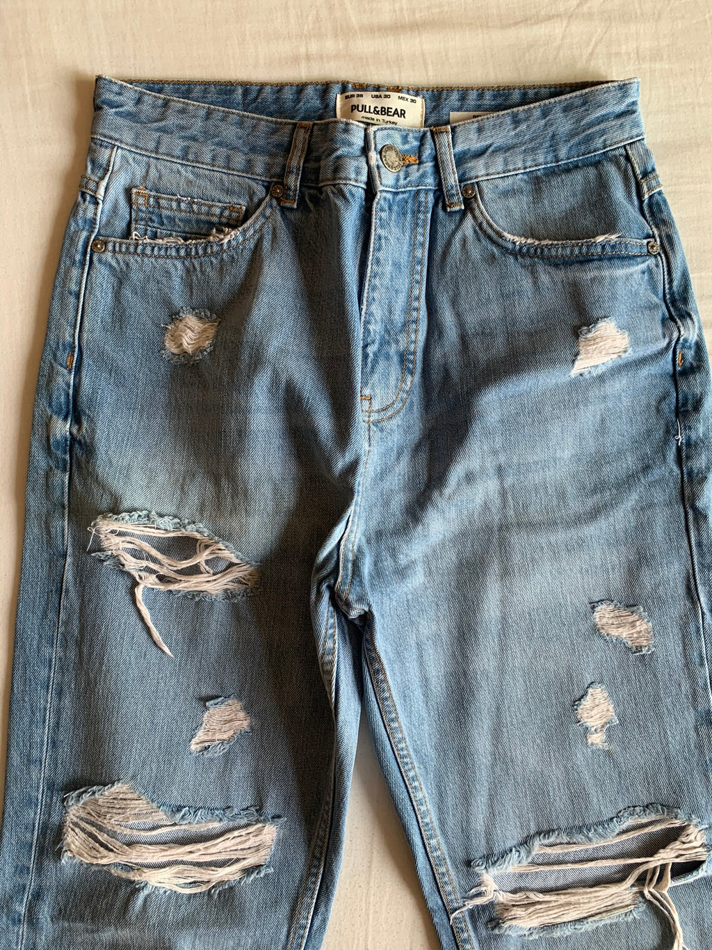 Vaquero Pull&Bear Relaxed Azul Claro