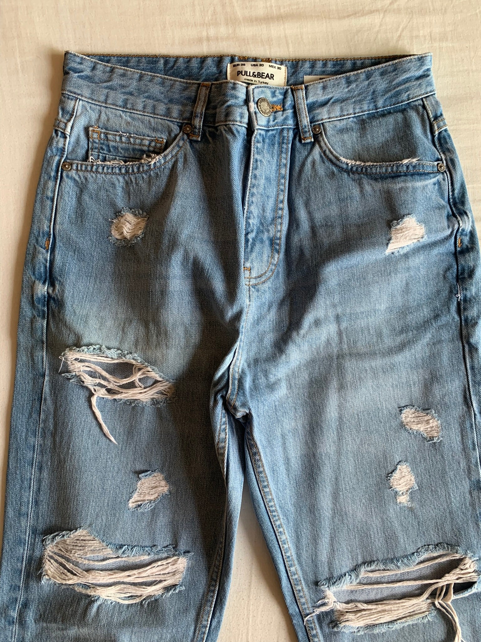 Vaquero Pull&Bear Relaxed Azul Claro