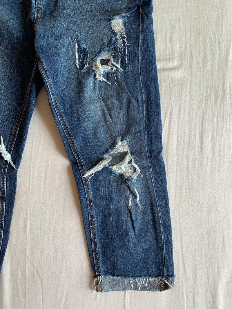 Vaquero Medio Roto "Azul"