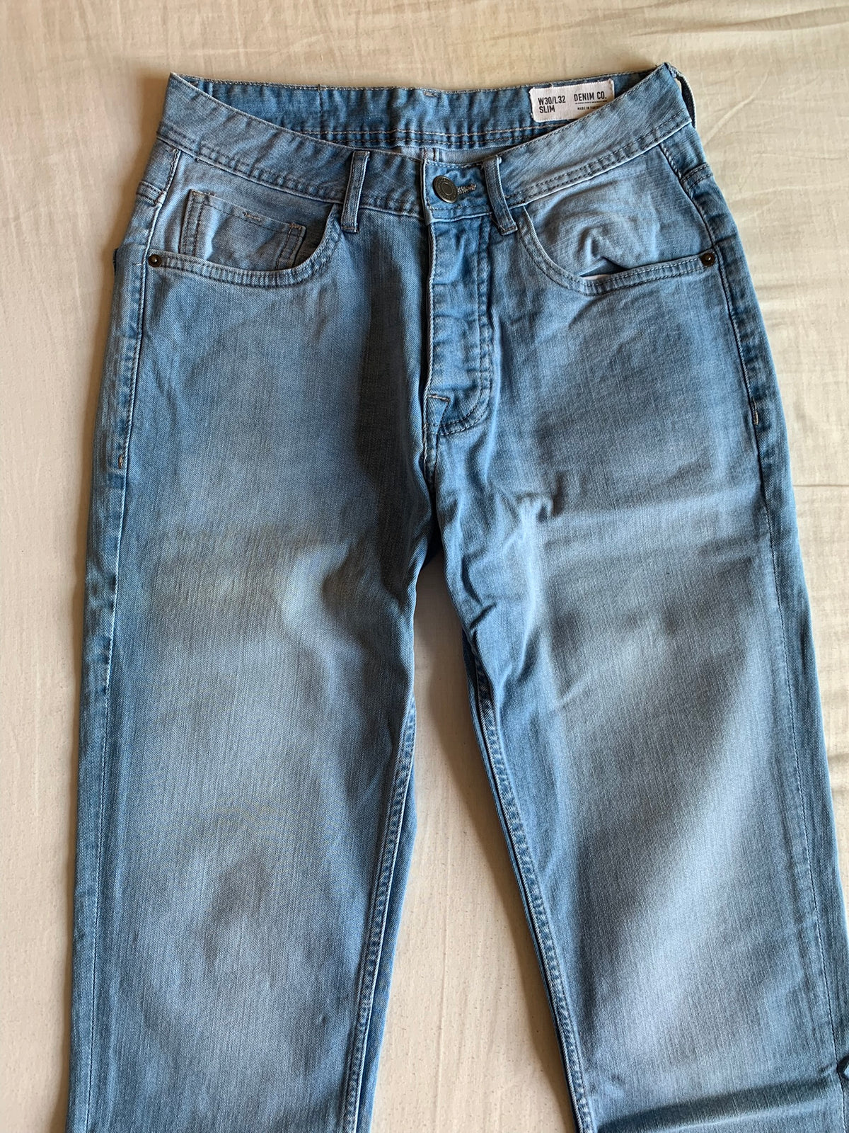 Vaquero Denim Co Slim Azul Claro