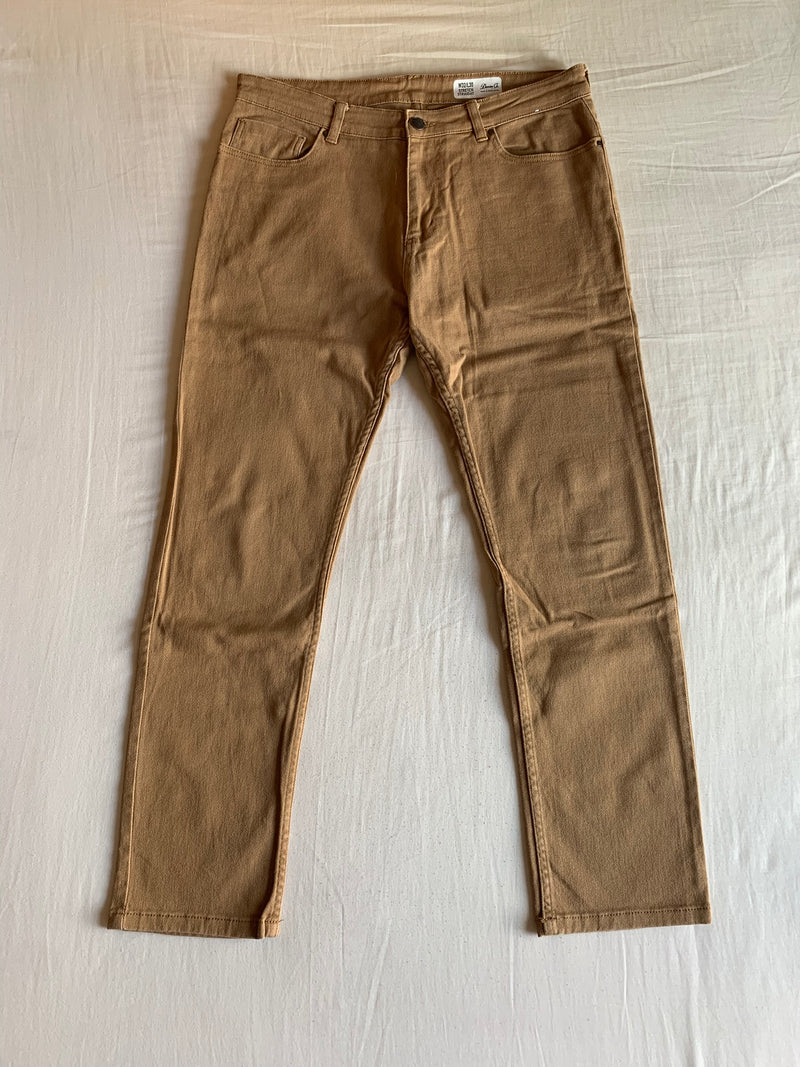 Pantalón Stretch Straight "Camel"