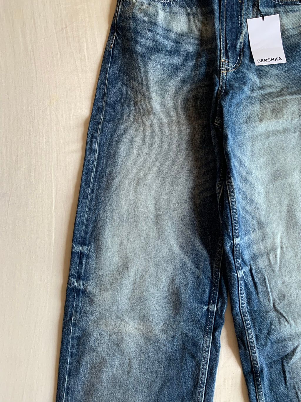 Vaquero Bershka Super Baggy Azul