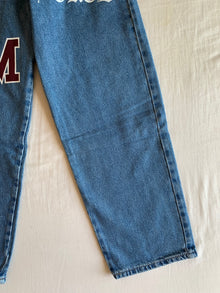 Vaquero Bershka Baggy Parches Varsity