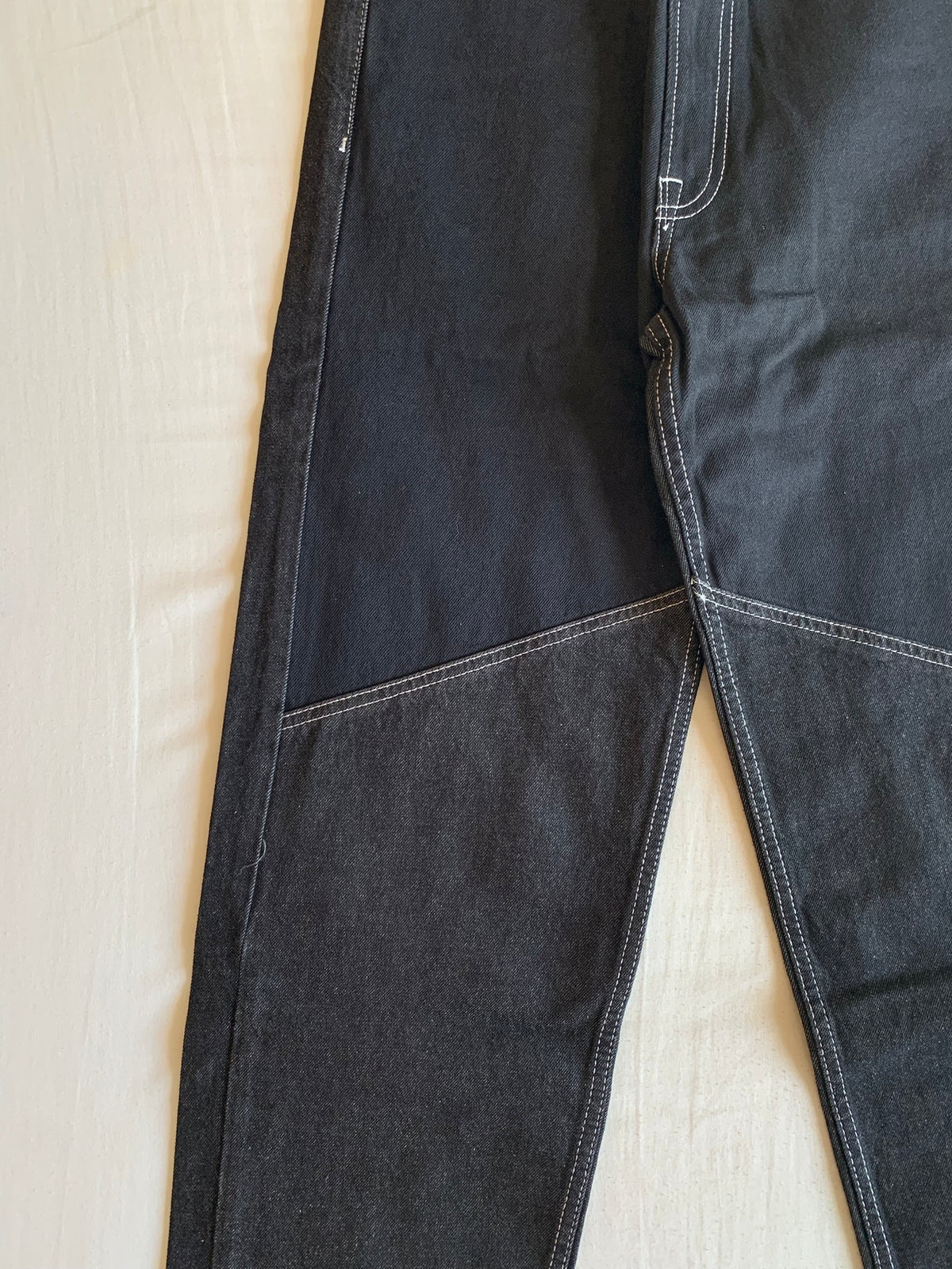 Vaquero Bershka Baggy Gris Pespunte Contraste