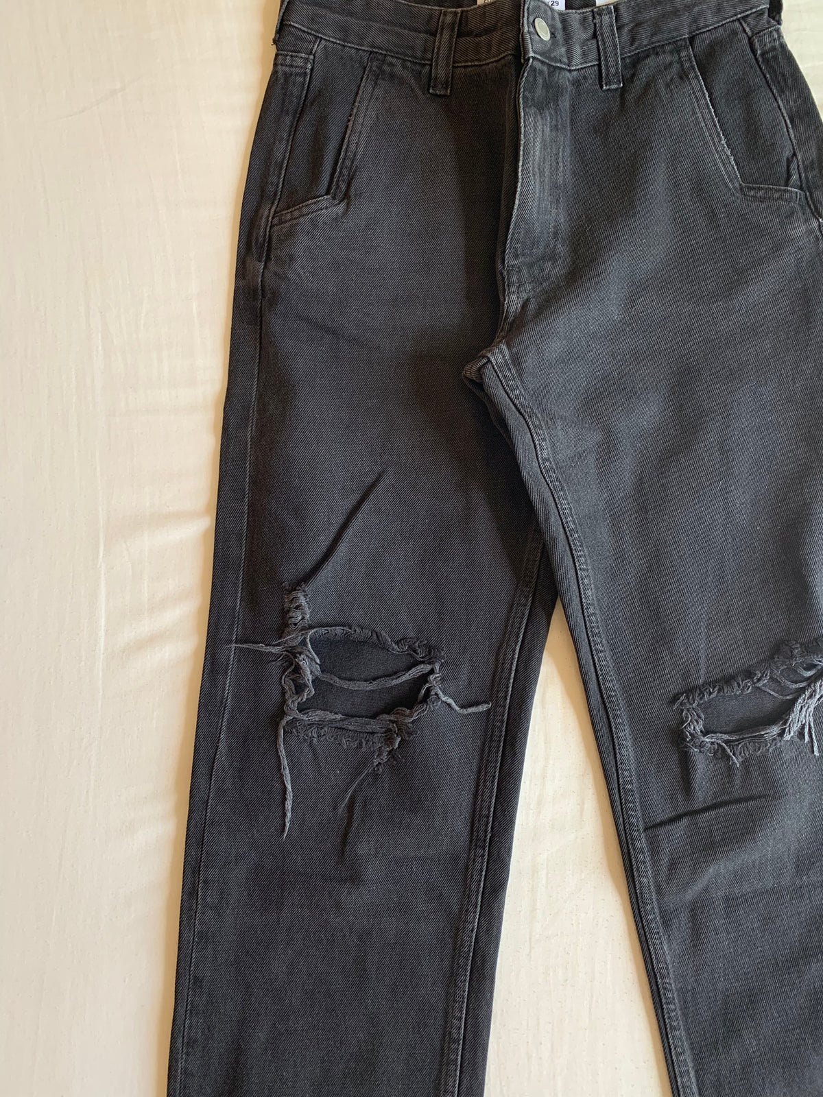 Vaquero Bershka The 90s Gris Roto