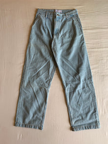 Vaquero Bershka Verde Salvia Pinzas