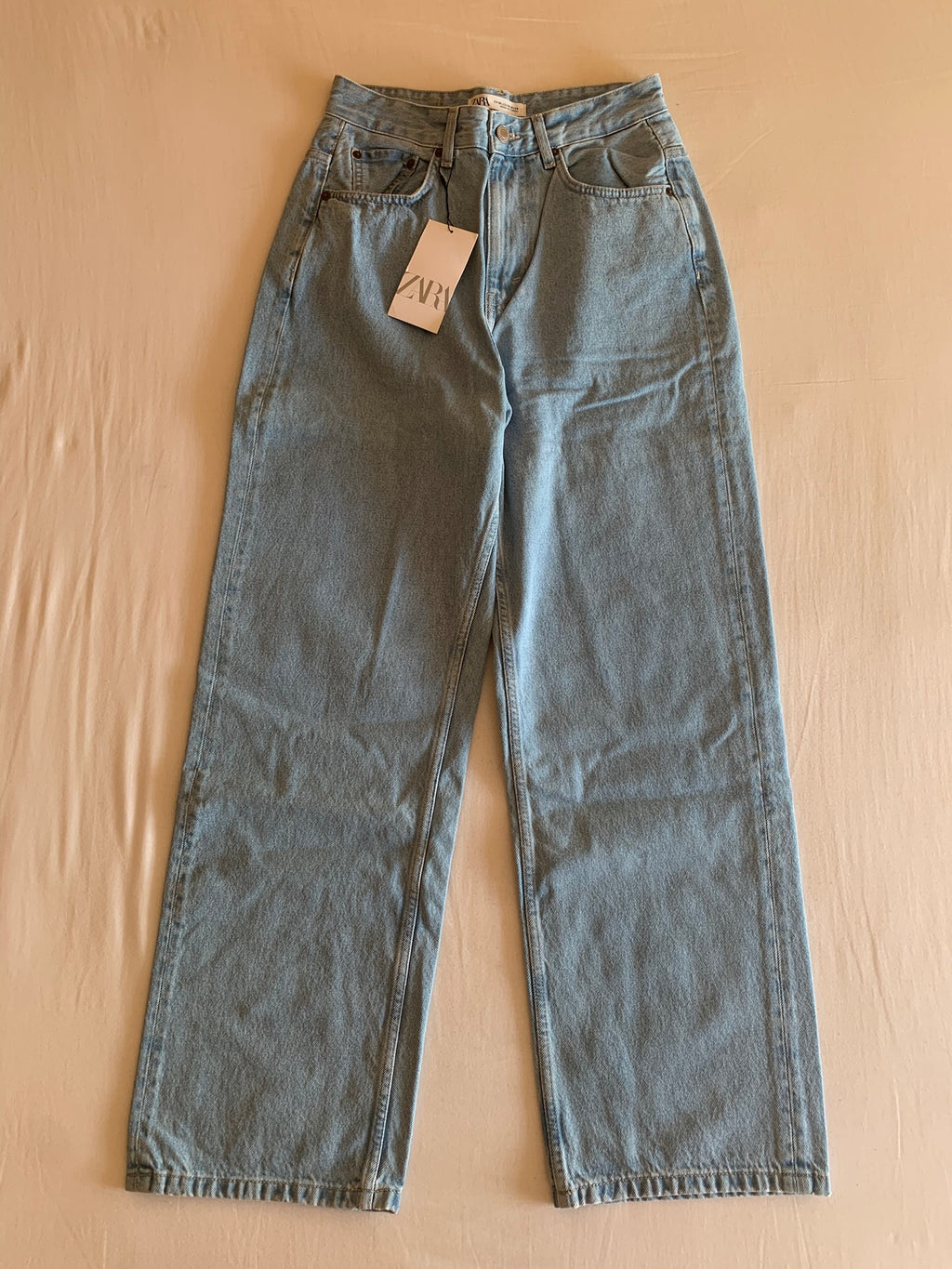 Vaquero Zara Baggy Azul Claro