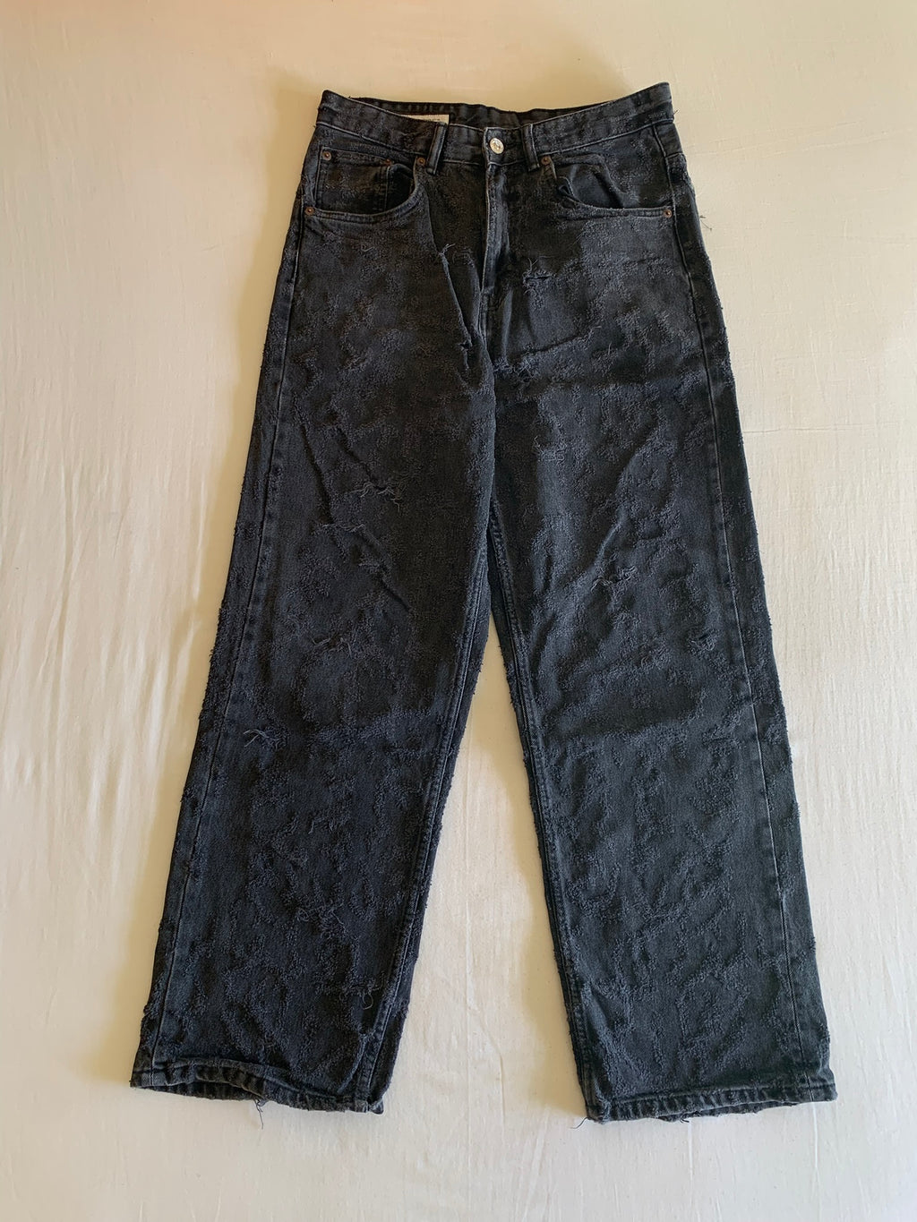 Vaquero Zara Negro Roto