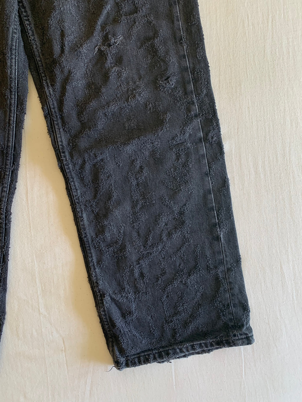 Vaquero Zara Negro Roto