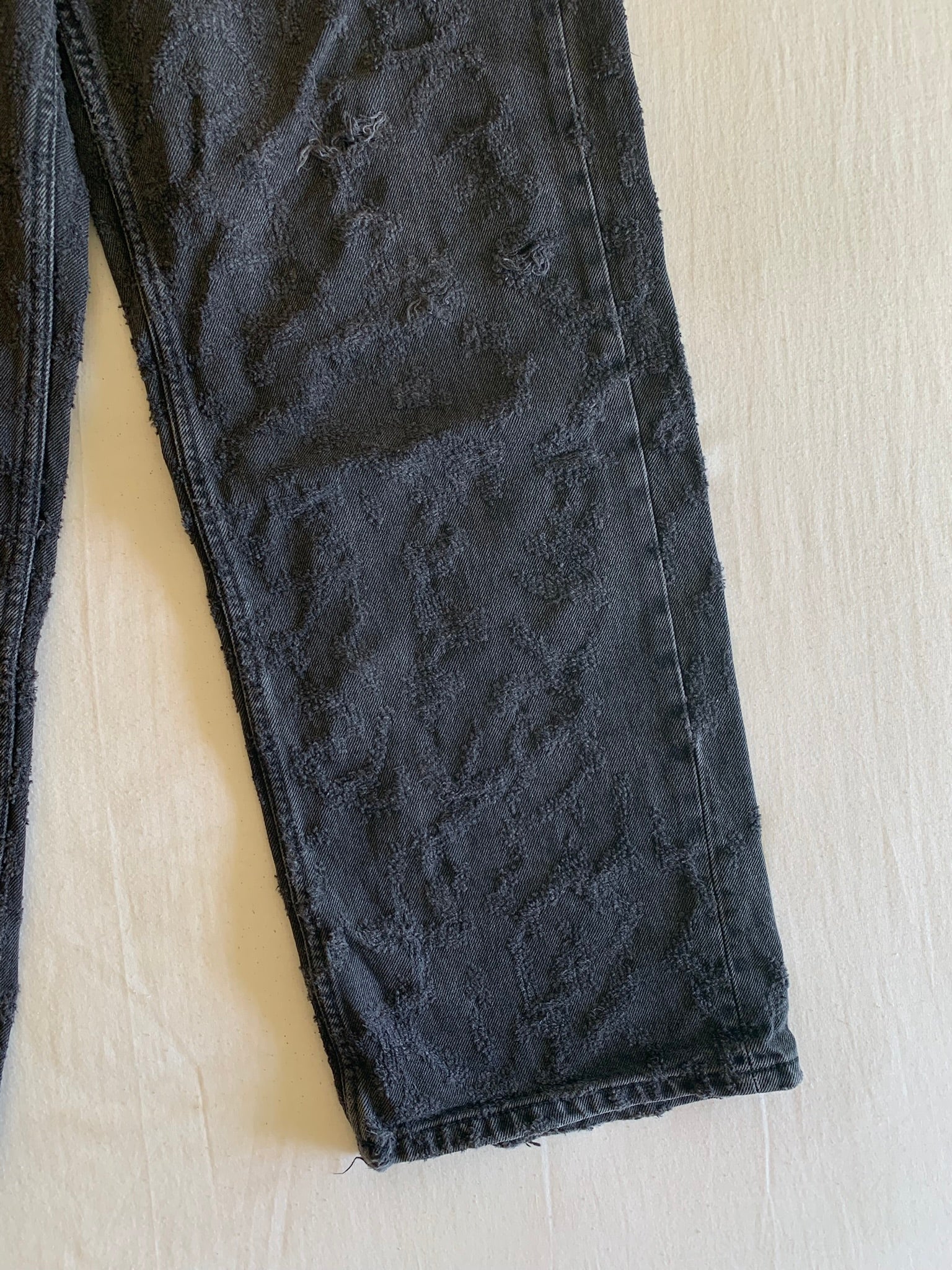 Vaquero Zara Negro Roto