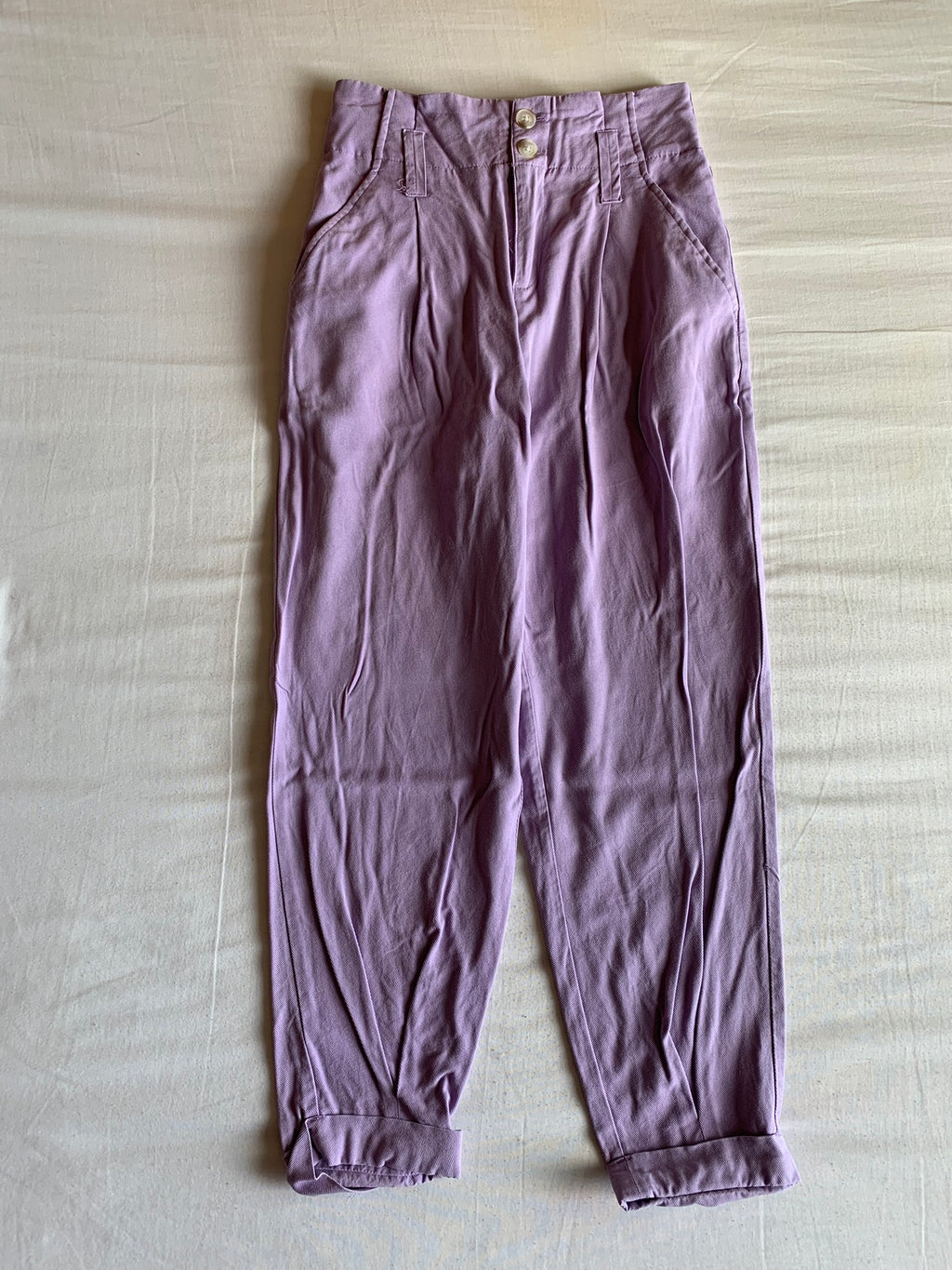 Pantalón Slouchy Bershka Lila