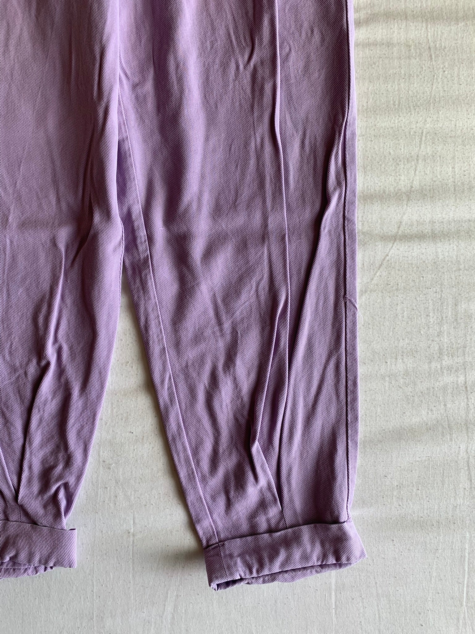 Pantalón Slouchy Bershka Lila