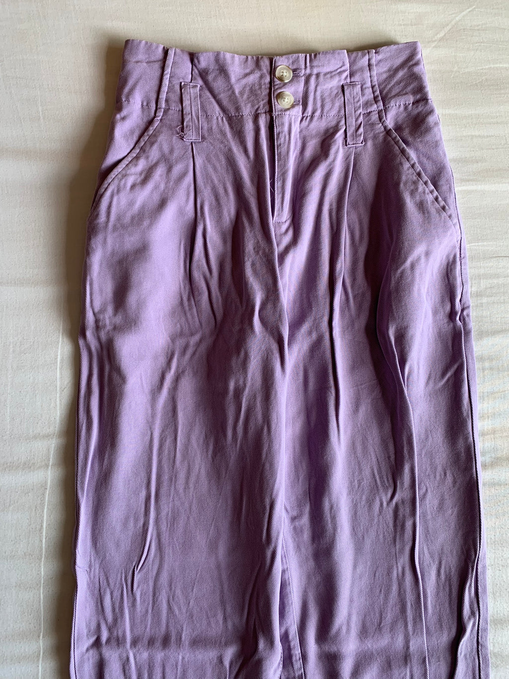 Pantalón Slouchy Bershka Lila