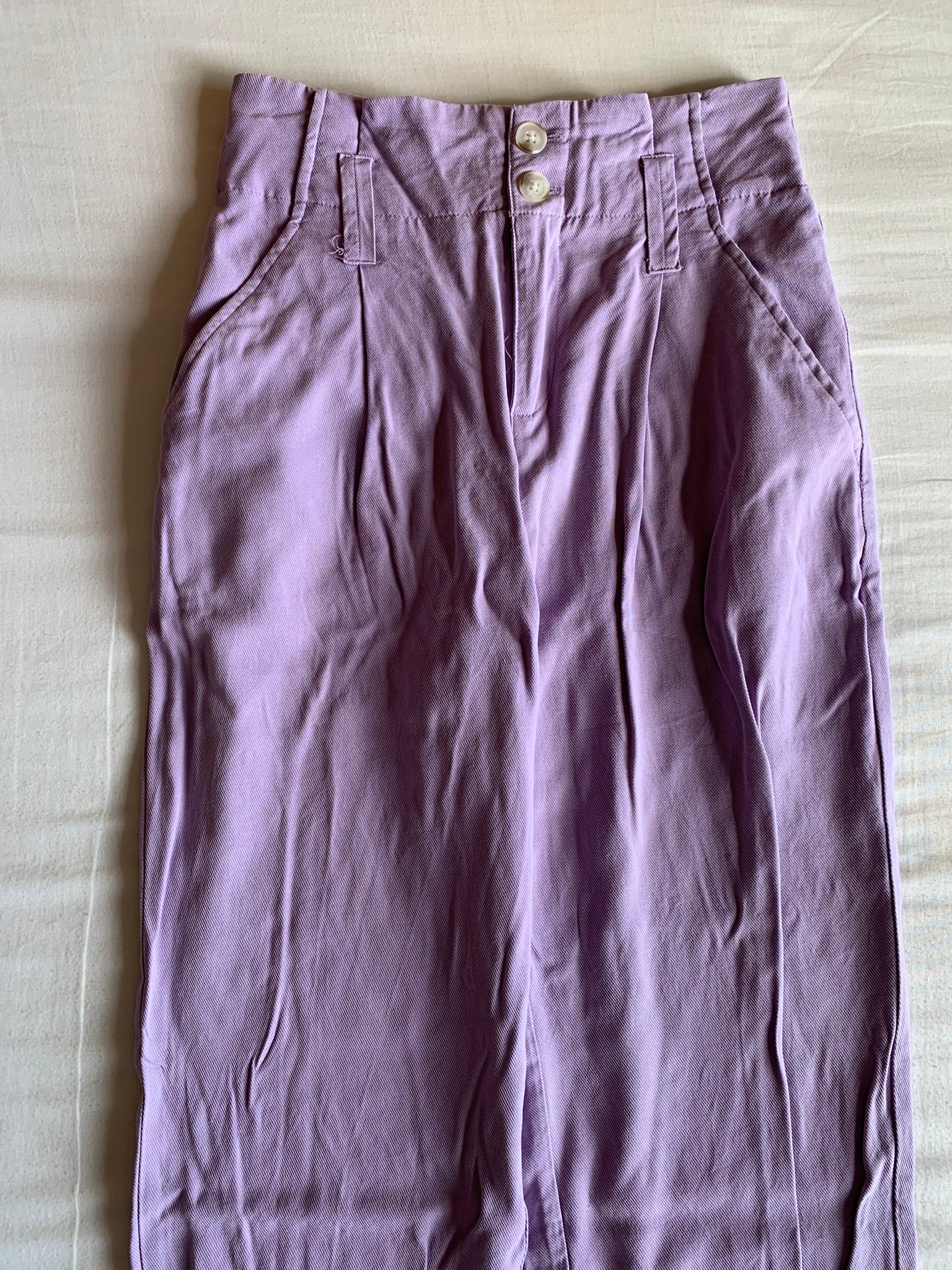 Pantalón Slouchy Bershka Lila