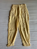 Pantalón Slouchy Bershka Amarillo Pastel