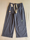Pantalón Zara Relaxed Microcuadros con Parches