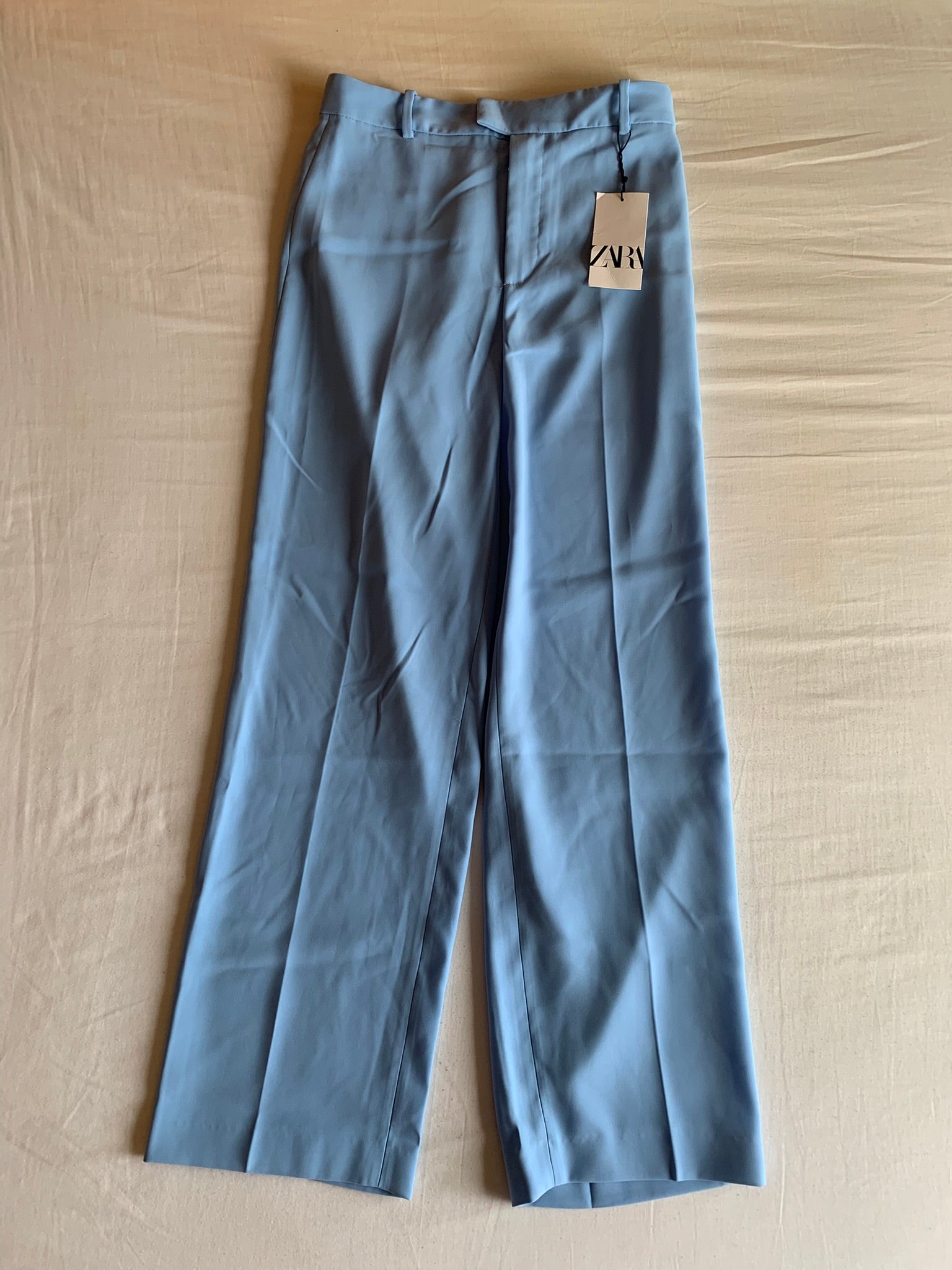 Pantalón de Vestir Zara Azul