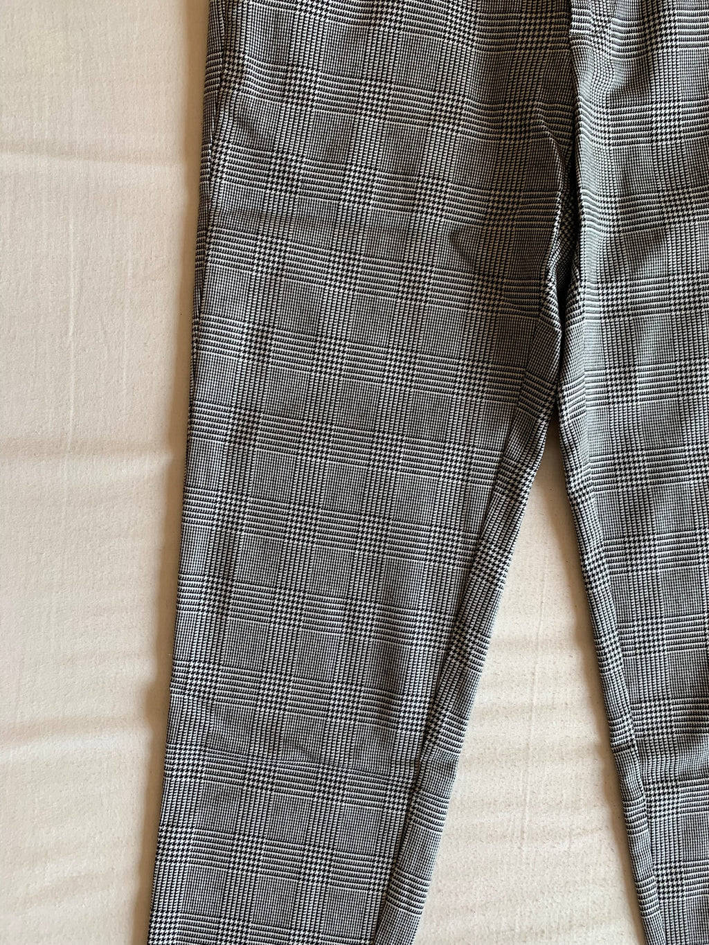 Pantalón Bershka Cuadros Príncipe de Gales Cropped