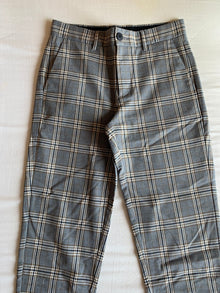 Pantalón Bershka Cuadros Skinny Cropped