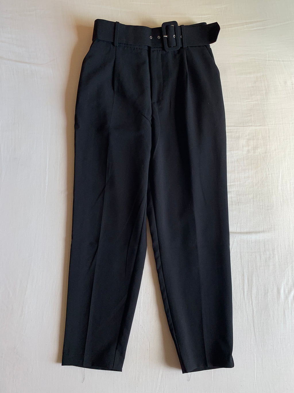 Pantalón de Vestir Zara Marino con Cinturón