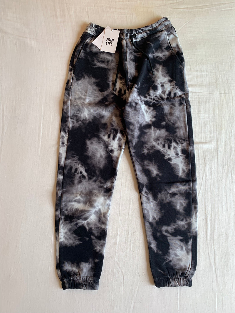 Pantalón Jogger Tie Dye "Negro y Blanco"