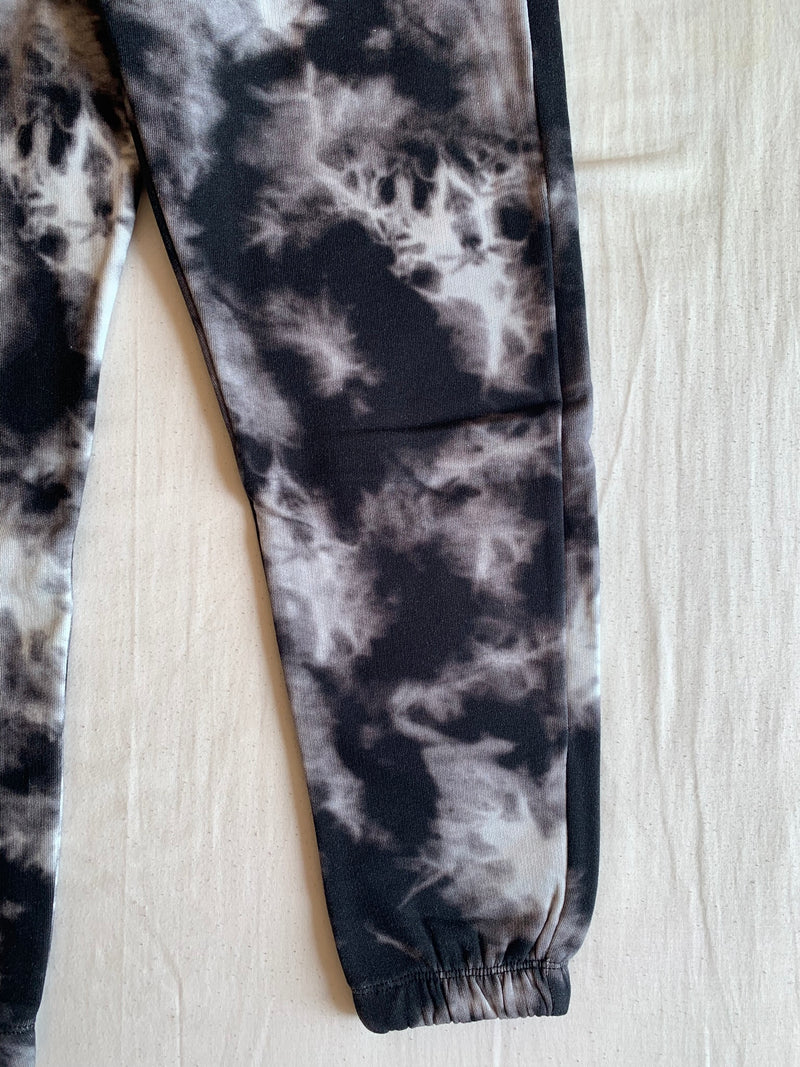 Pantalón Jogger Tie Dye "Negro y Blanco"