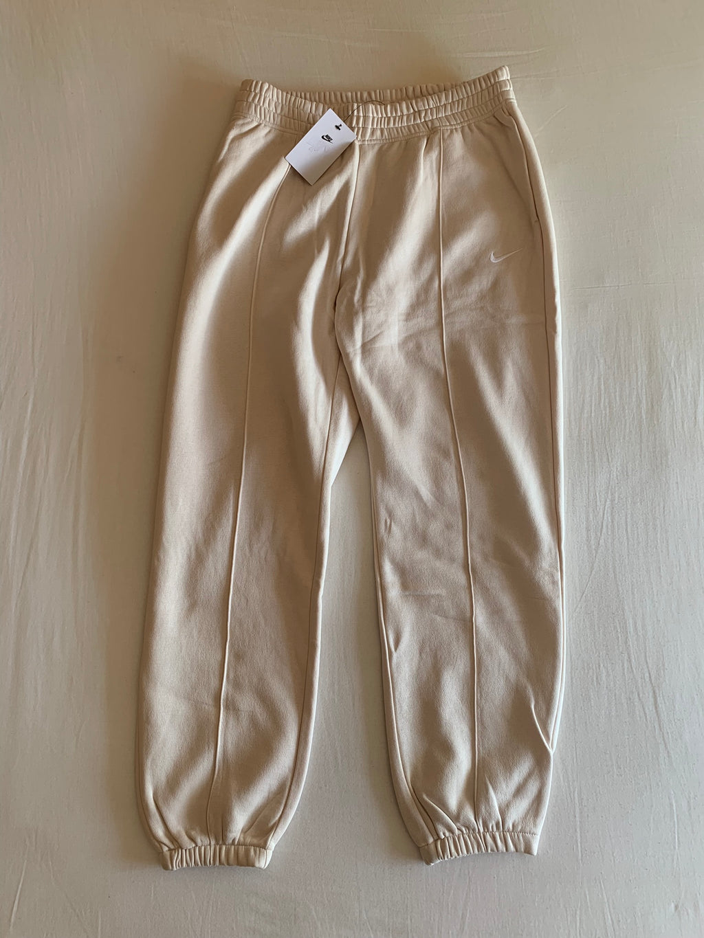 Pantalón Jogger Nike Felpa Beige