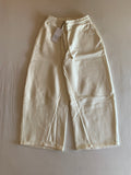 Pantalón Jogger Zara Felpa Crudo
