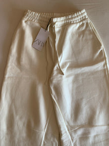 Pantalón Jogger Zara Felpa Crudo