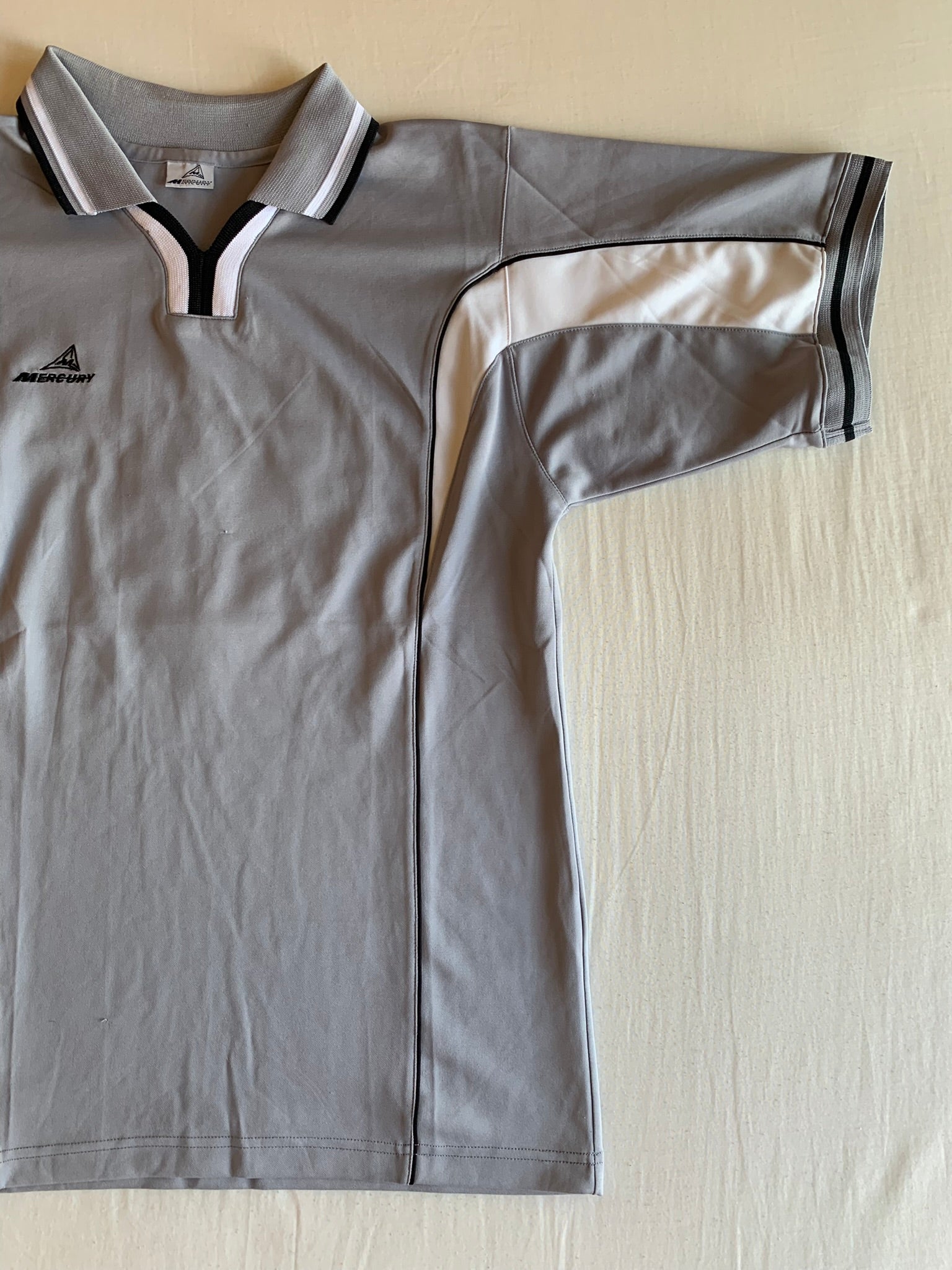 Camiseta Fútbol Mercury Gris Dorsal 6