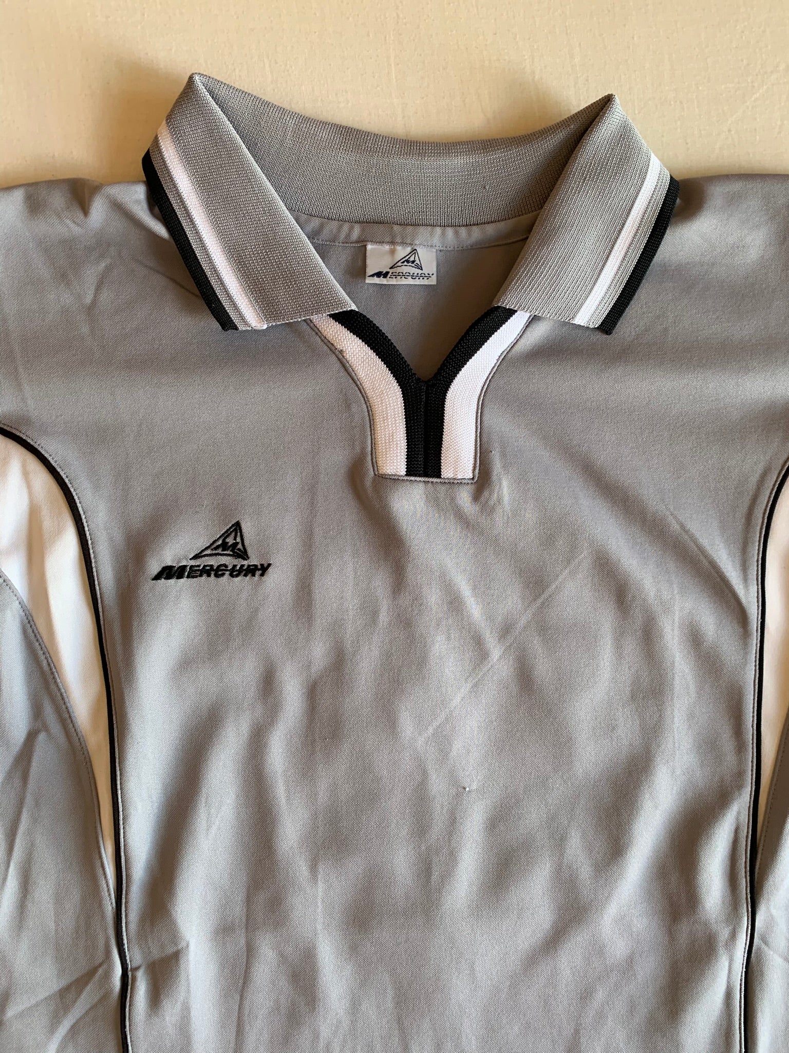 Camiseta Fútbol Mercury Gris Dorsal 6