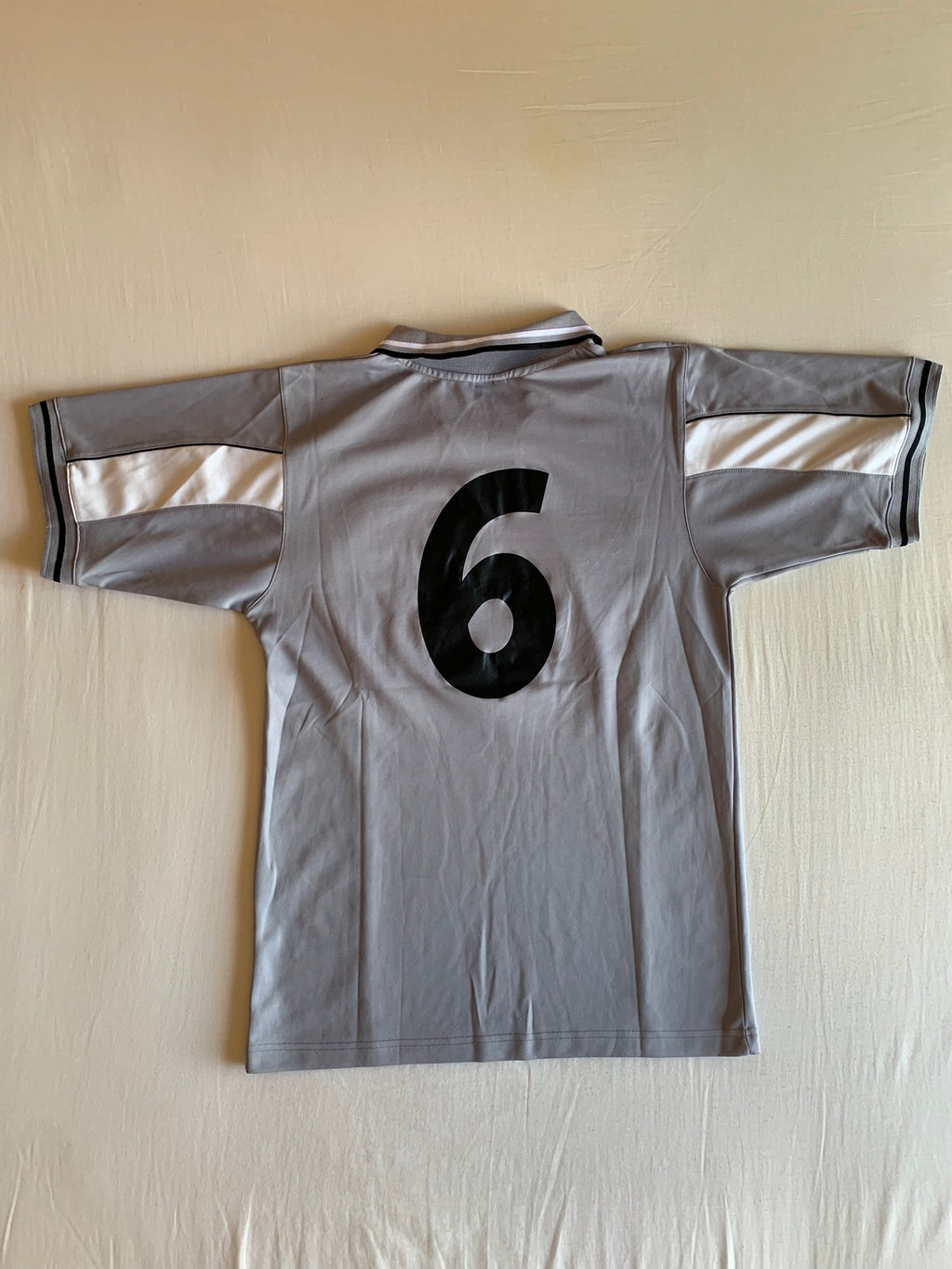 Camiseta Fútbol Dorsal 6 "Gris"