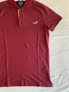 Polo Hollister Burdeos Muscle Fit