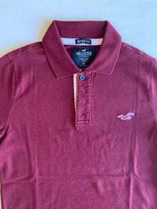Polo Hollister Burdeos Muscle Fit