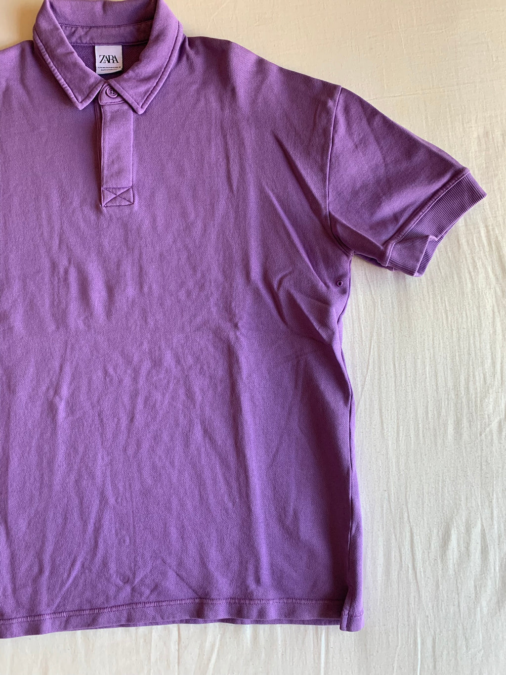 Polo Zara Oversize Morado