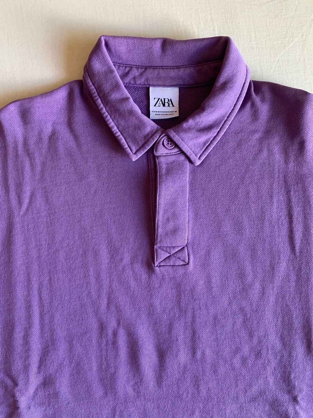 Polo Zara Oversize Morado
