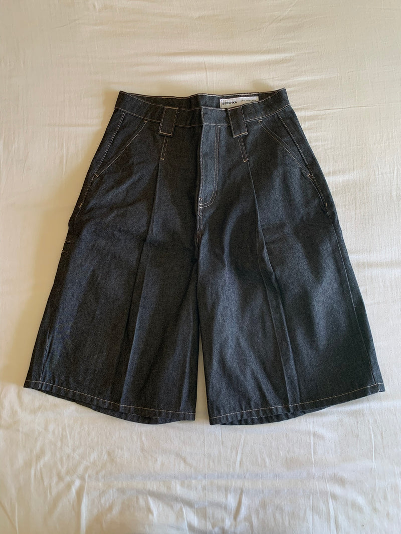 Bermuda Denim Ancha "Gris"