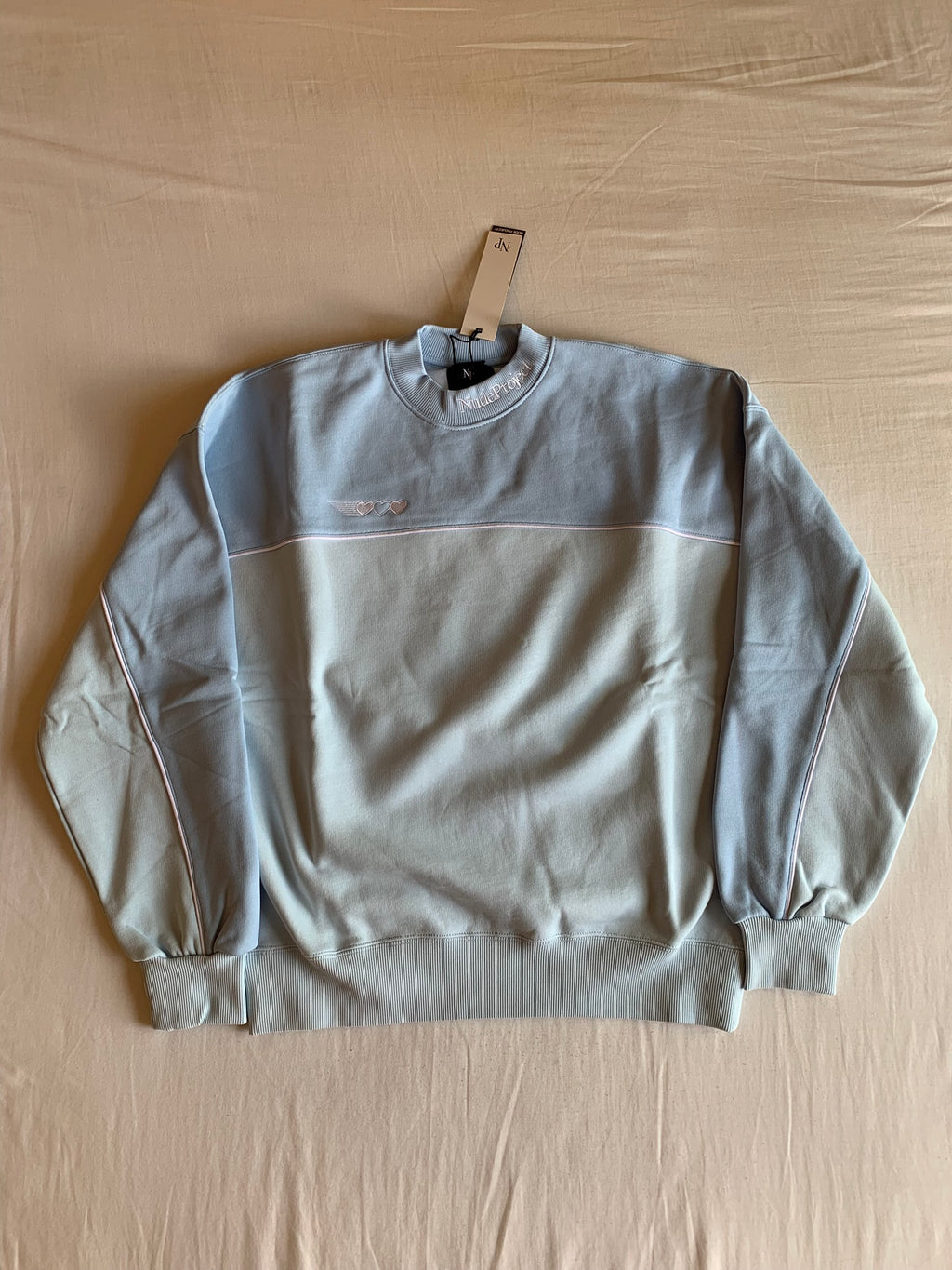 Sudadera Nude Project Panel Azul Bebé