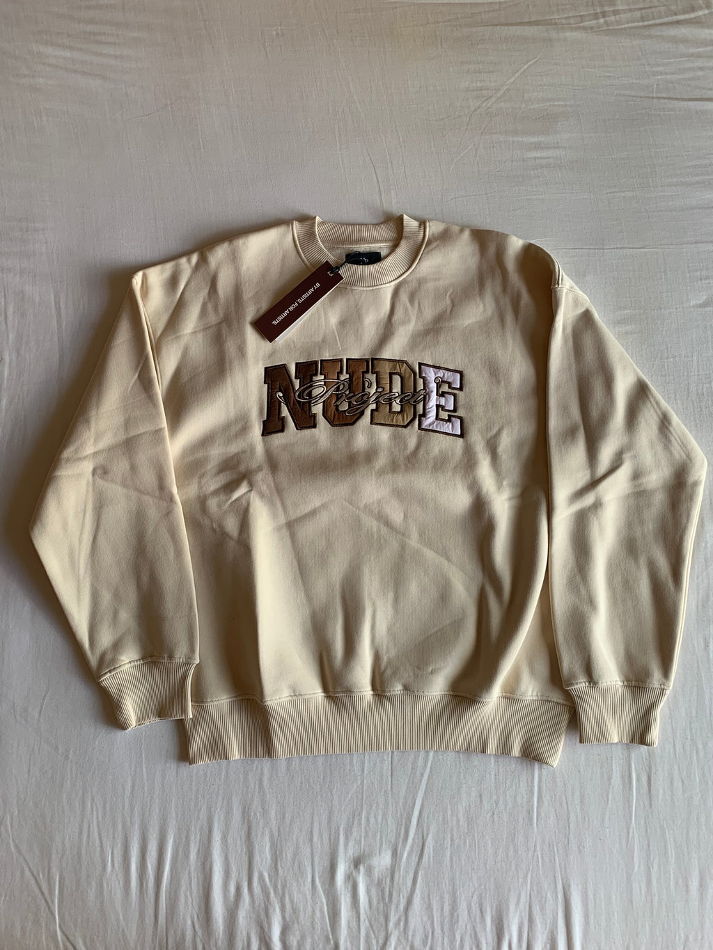 Sudadera Nude Project Varsity Marshmallow