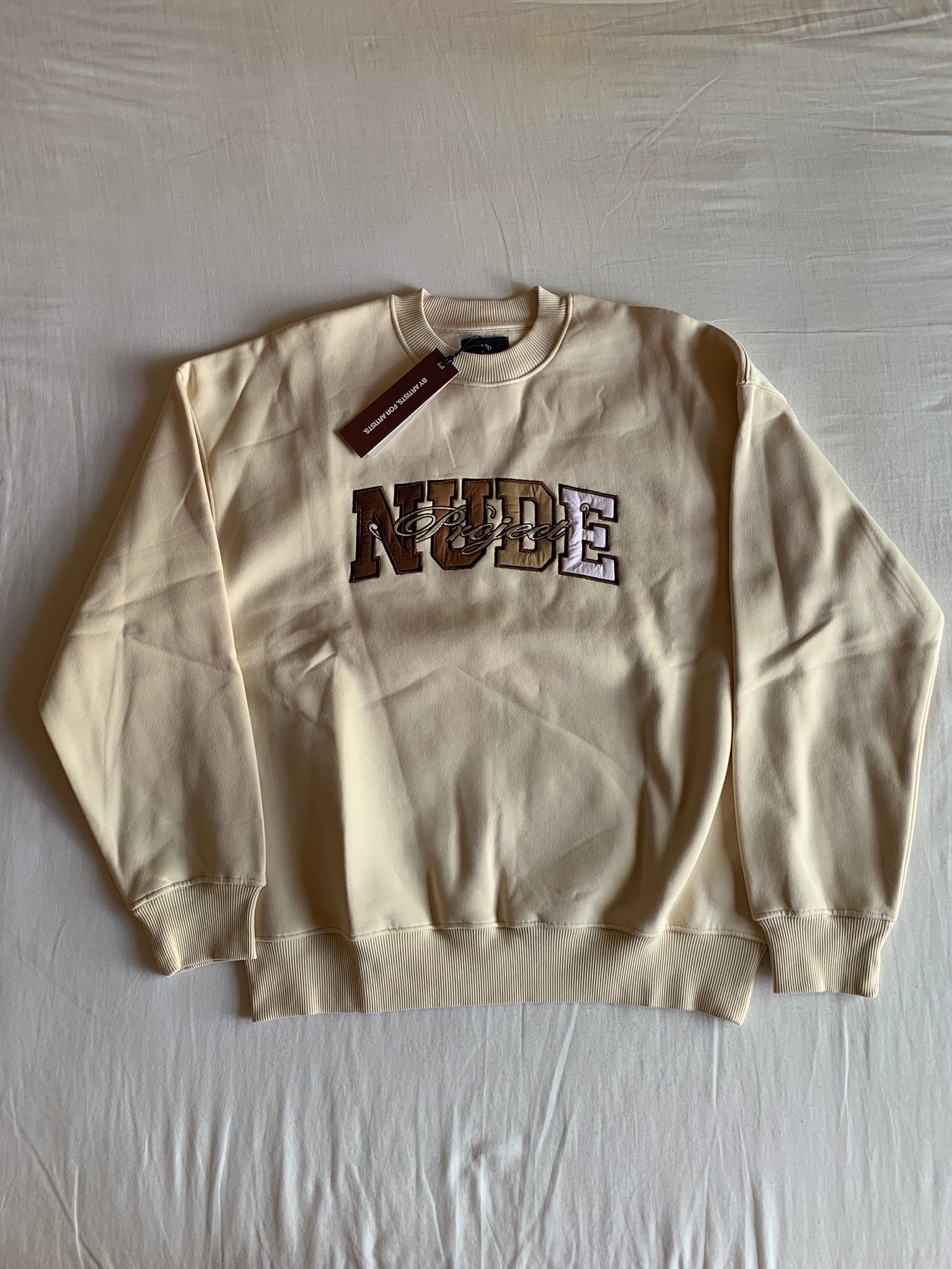 Sudadera Nude Project Varsity Marshmallow