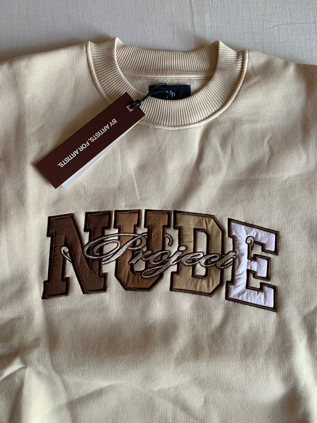 Sudadera Nude Project Varsity Marshmallow