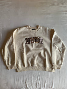 Sudadera Nude Project Varsity Marshmallow talla L