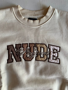Sudadera Nude Project Varsity Marshmallow talla L
